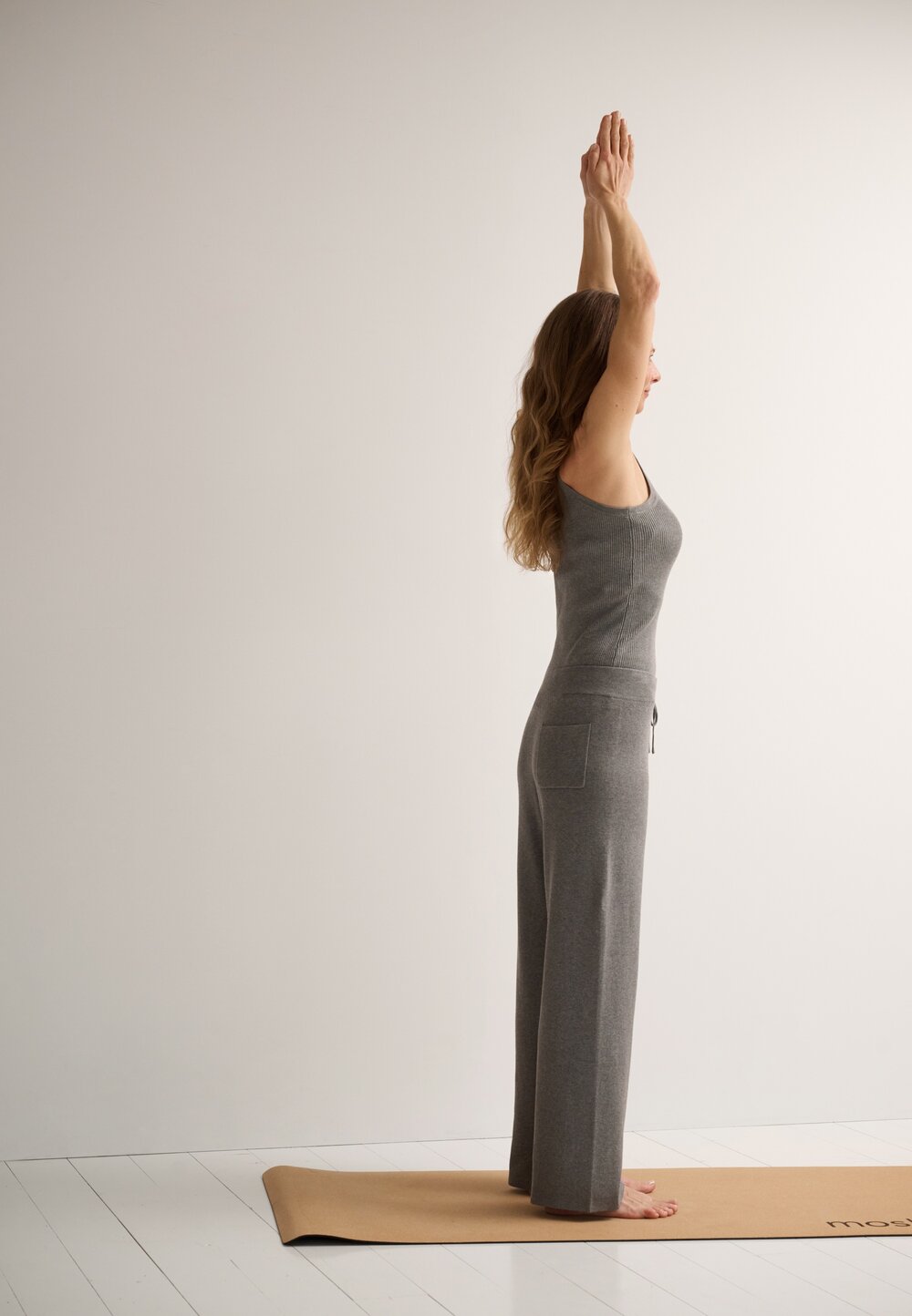 Hali strikbukser - grey melange